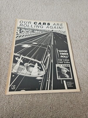 TPEEP544 MAGAZINE ADVERT 14X11'' THE CARS - GOOD TIMES ROLL 