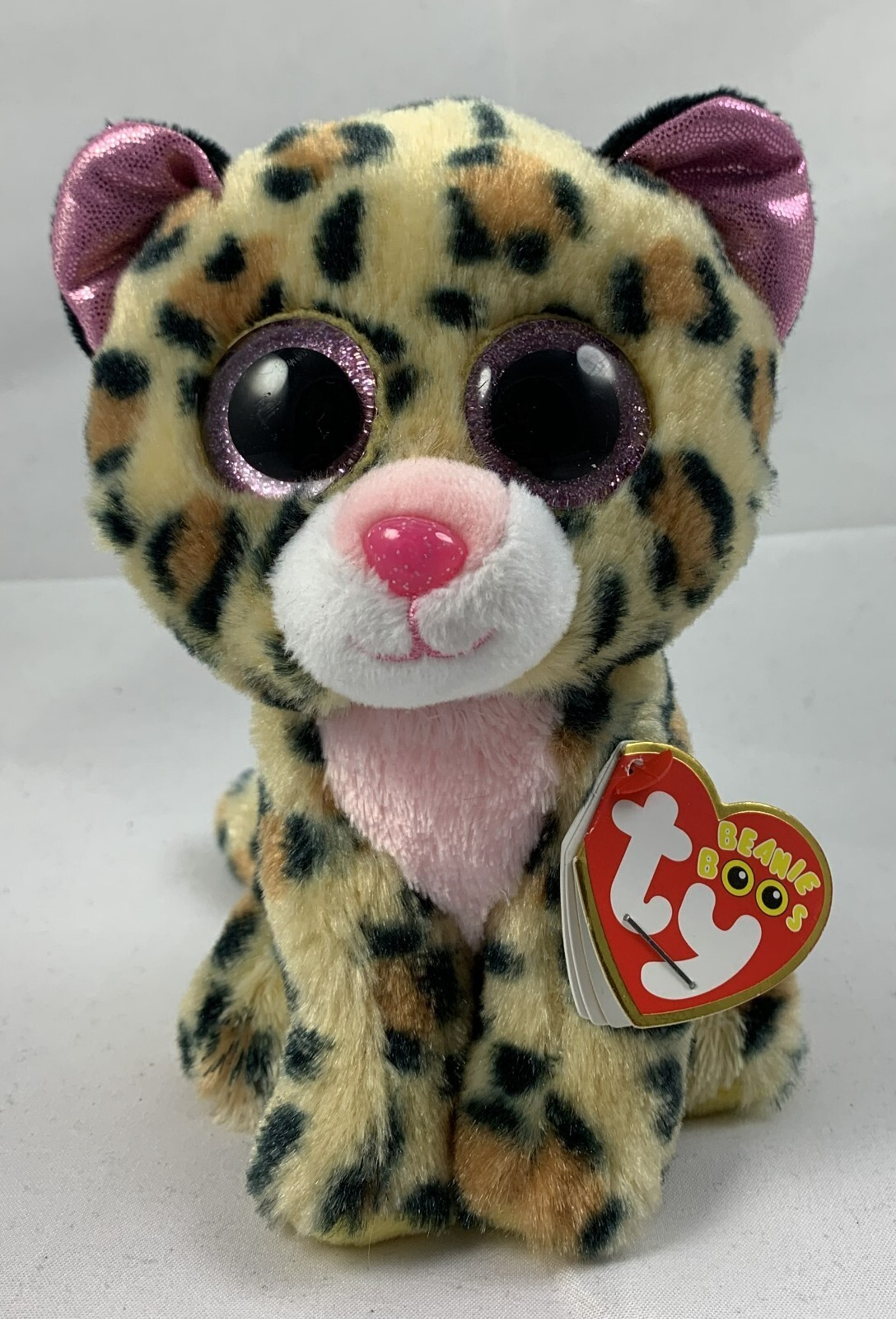 Ty Beanie Boos Boo Livvie Leopardo Glubschi Peluche Peluche 16cm