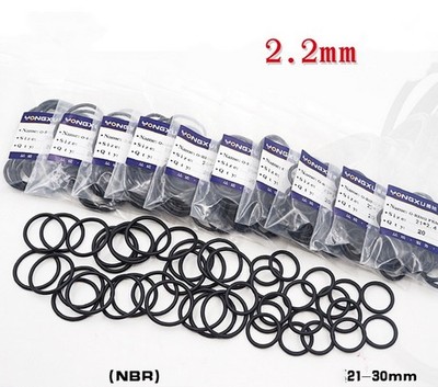 Metric Nitrile Rubber O Ring NBR Seals 2.2mm Cross Section Oil Resistant Seals