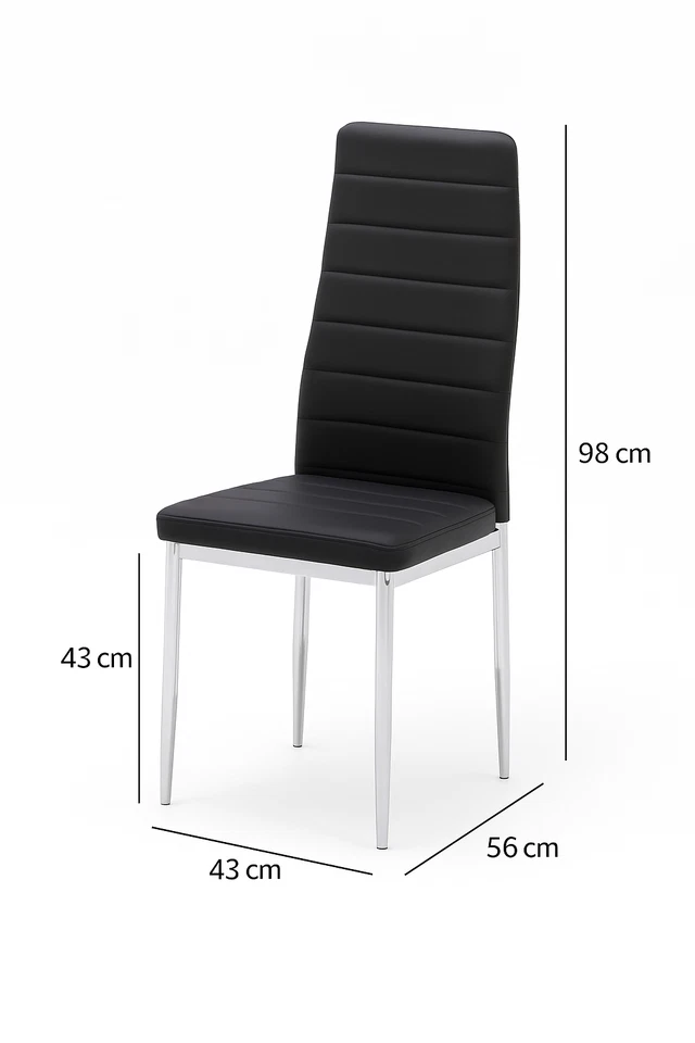 100cm Round Glass 4 Seater Dining Table and Chairs for Kitchen & Dining Room - Image 4 of 4