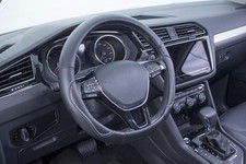 Auto Drive Country Leather Steering Wheel Cover Blackwhite Universal Fit Auto Drive Country Leather Steering Wheel Cover Blackwhite Universal Fit