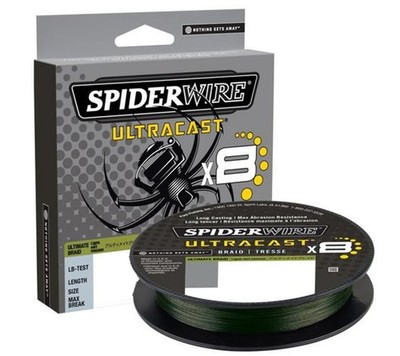 SpiderWire UltraCast Braid 10lb 328 Yard Braid-Moss Green Fishing Line #1507572