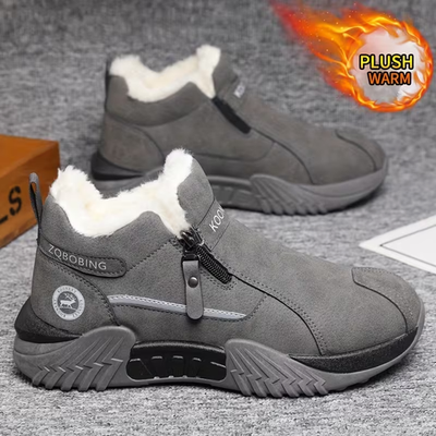#ad Unisex Winter Snow Boots Simple and Fashionable in Solid Colors of Gray Black $16.00