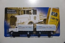 Modell LKW Truck mit Anhänger Henschel? Oldtimer Werbung Scherdel RK4