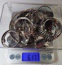 Sterling Silver Jewelry Lot Wear, Scrap or Resell 617 Grams 19.8 Troy Ounces