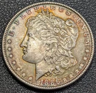 1886 Morgan Silver Dollar $1 Stunning Colorful Toning! Old Glory C&C 1c Auction!