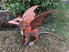 metal dragon garden ornament