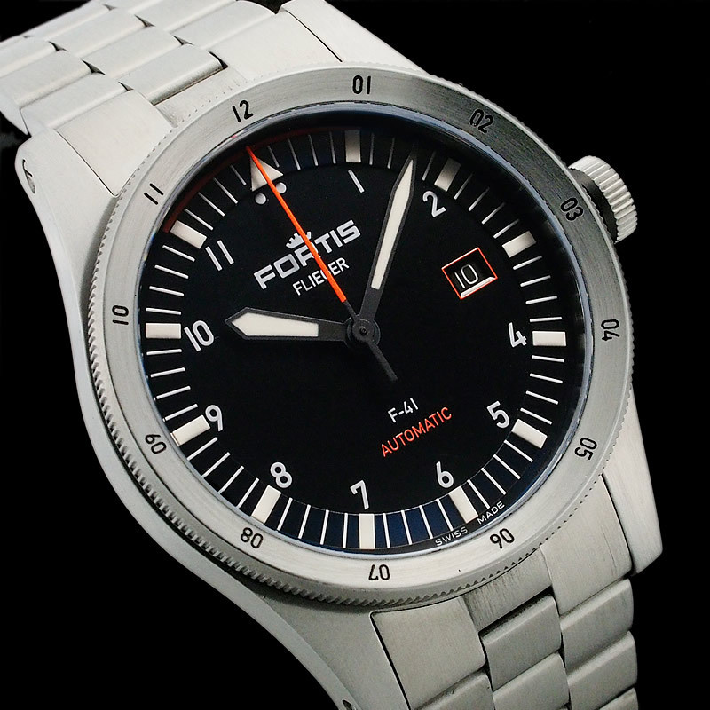 fortis Flieger F41 Midnight Blue watch men TO194166 | eBay