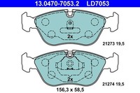 Bremsbelagsatz Scheibenbremse Vorne Ate 130470 70532 FÜR Volvo BremsbelÄGe