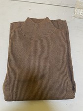 AYR The Art Dealer Mockneck Sweater - Shiitake Heather - Size Small - New