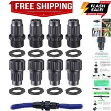Expandable Garden Hose Repair Kit, Plastic Flex Hose Repair Kit, Male and Fem...