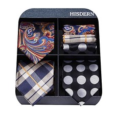 Mens Ties and Pocket Square Set Business Elegant Ties for Men Classic T3-18