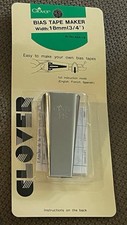 CLOVER Bias Tape Maker Width: 18mm 3/4" 464/18 Easy To Make Your Own Bias