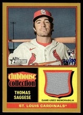 2025 TOPPS HERITAGE CLUBHOUSE COLLECTION RELICS (HIGH NUMBER) GOLD THOMAS