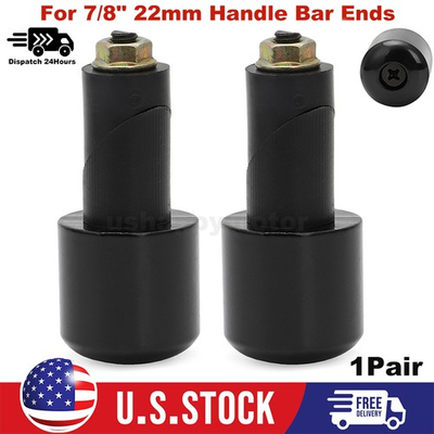#ad 7 8quot; Handle Bar Ends Heavy Weight Vibration Reducing Grip Plug For HondaSuzuki $13.59
