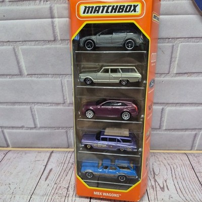 Matchbox 5 Pack Gift Car Set MBX Wagons Oldsmobile, Chevy, Cadillac, Ford, Audi