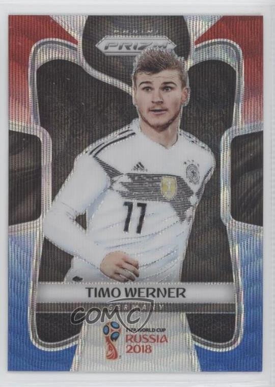 2018 Panini Prizm World Cup Red & Blue Wave Prizm Timo Werner #98 1u6