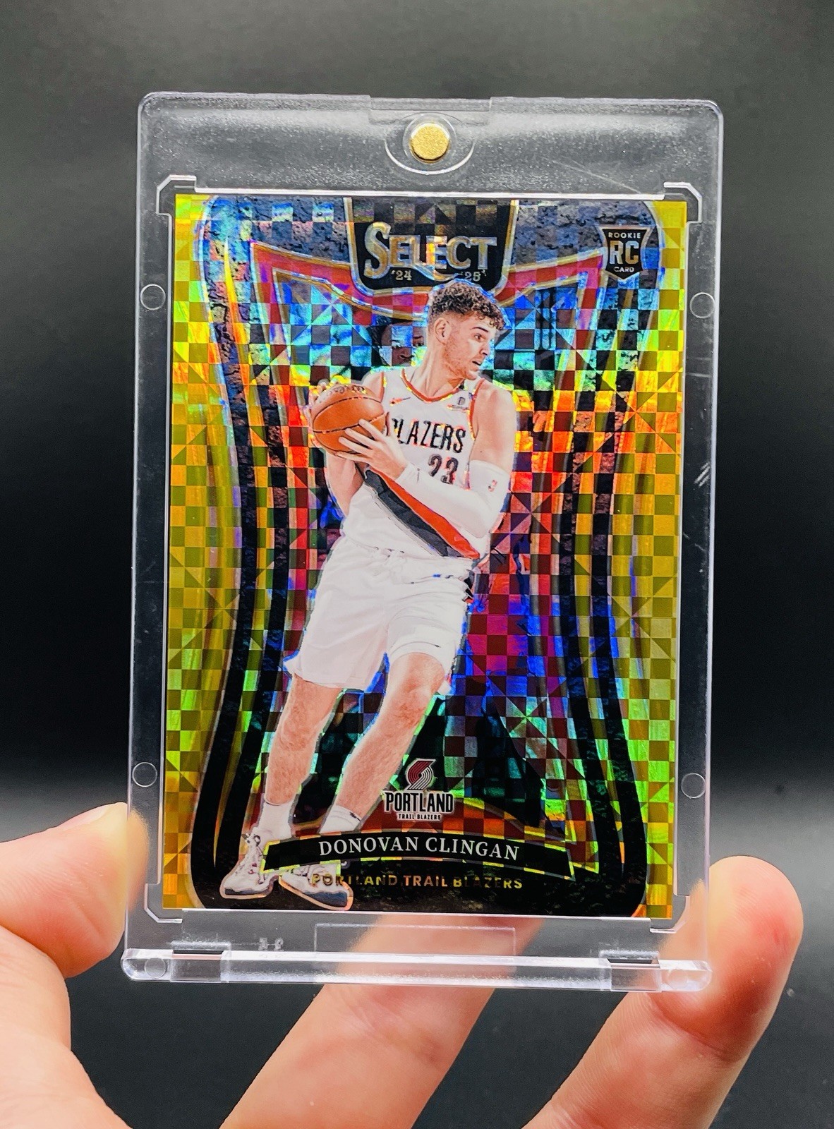 Donovan Clingan 2024-25 Panini Select - Mezzanine Level RC Gold Prizm /10 MINT