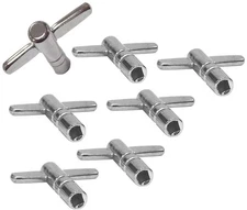 High Quality Chrome Drum Key for Tuning Snare Tom and Bass Drums 100 Pack