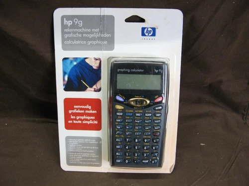 Rare Calculatrice graphique Hewlett-Packard HP 9g de 2002 neuve sous blister
