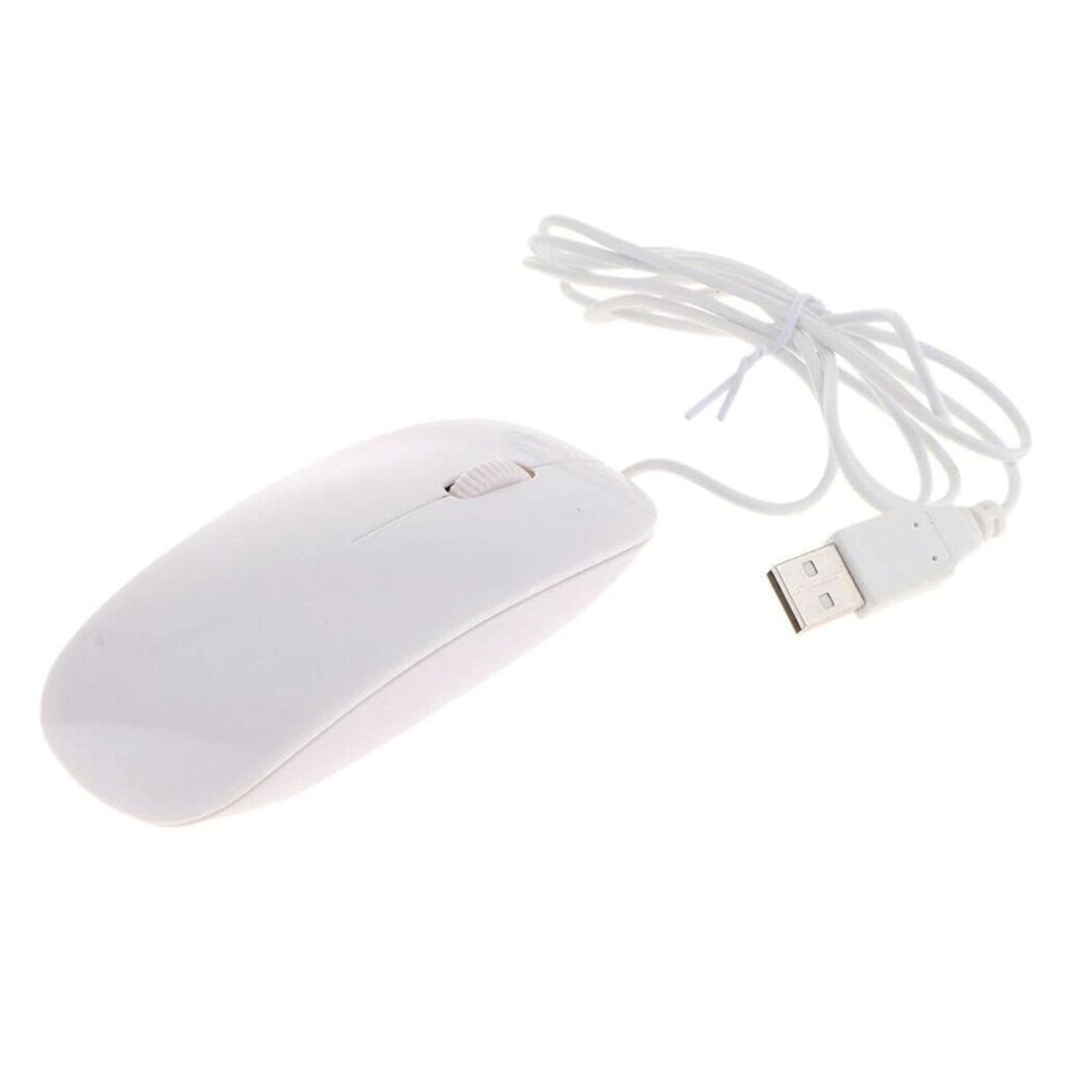 Ultra-thin Laptop External Small Ergonomic Mouse Wired USB Mouse ...