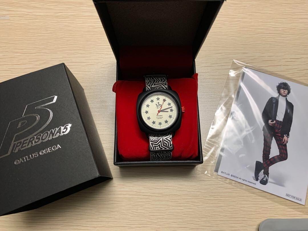 Persona5 Watch Joker model White with bromide supergroupies SEGA