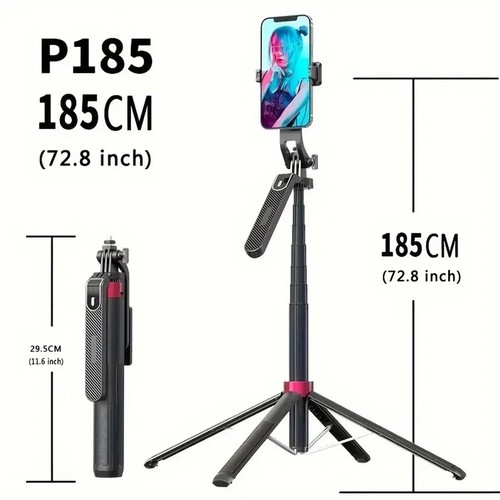 Portable camera tripod with wireless remote control and 360 ° rotation for video - 第 6/7 張圖片