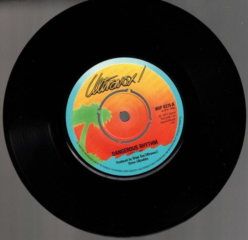 Dangerous Rhythm by Ultravox (7" Vinyl Single, 1977, Island UK 6375) VG+/VG+ - Picture 2 of 3
