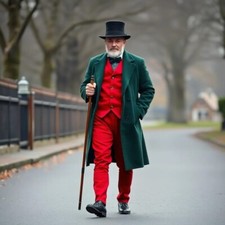 Men's Early 19th Century Green Wool tailcoat, Only Coat Is Included In price