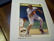 TONY GWYNN SAN DIEGO PADRES 1990 UPPER DECK #344 BASEBALL HOF