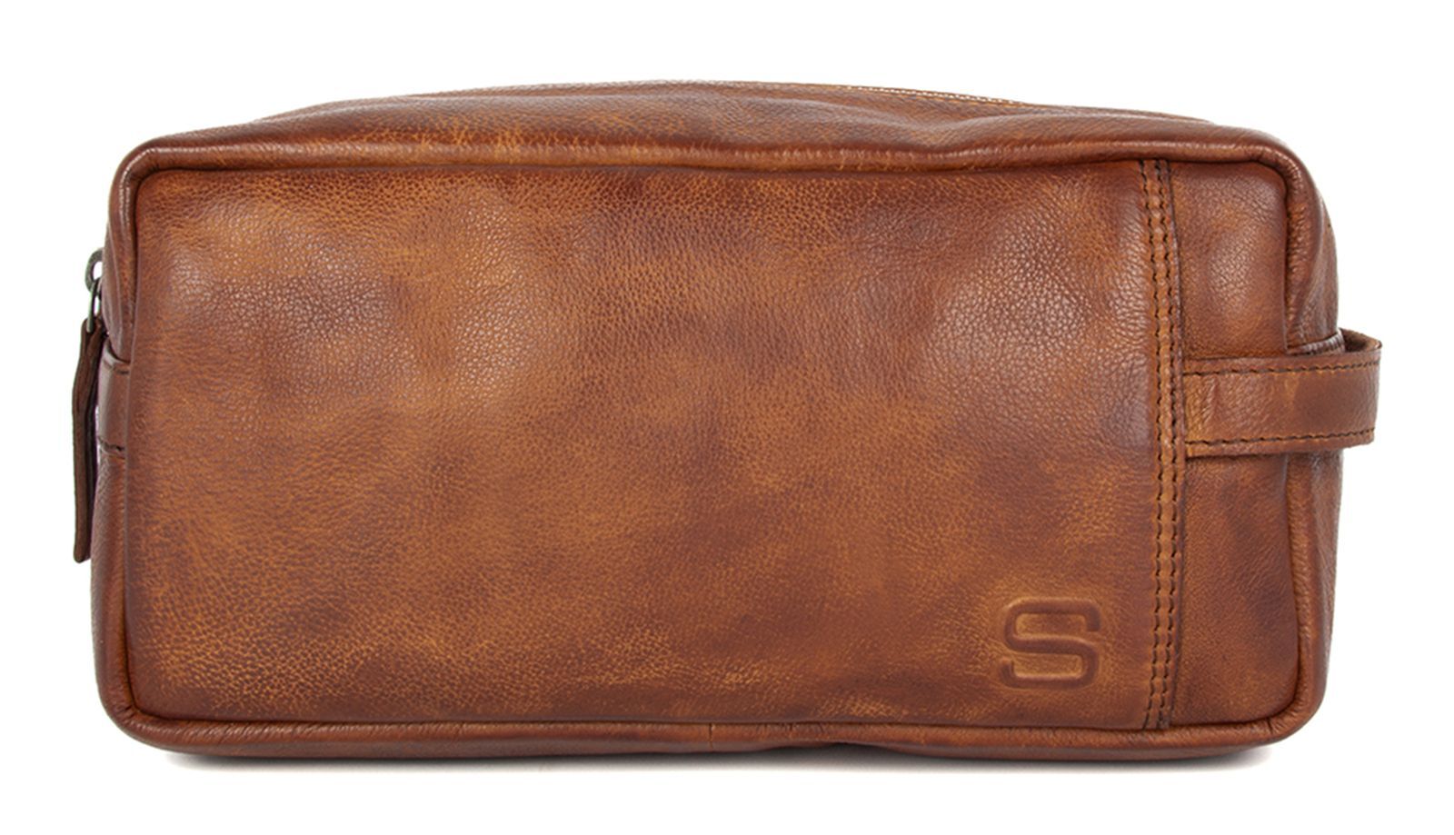SPIKES & SPARROW toiletry bag Pecos Toiletry Bag Brandy