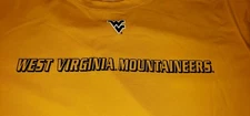 WEST VIRGINIA MOUNTAINEERS large shirt preowned TCE made in USA              B3