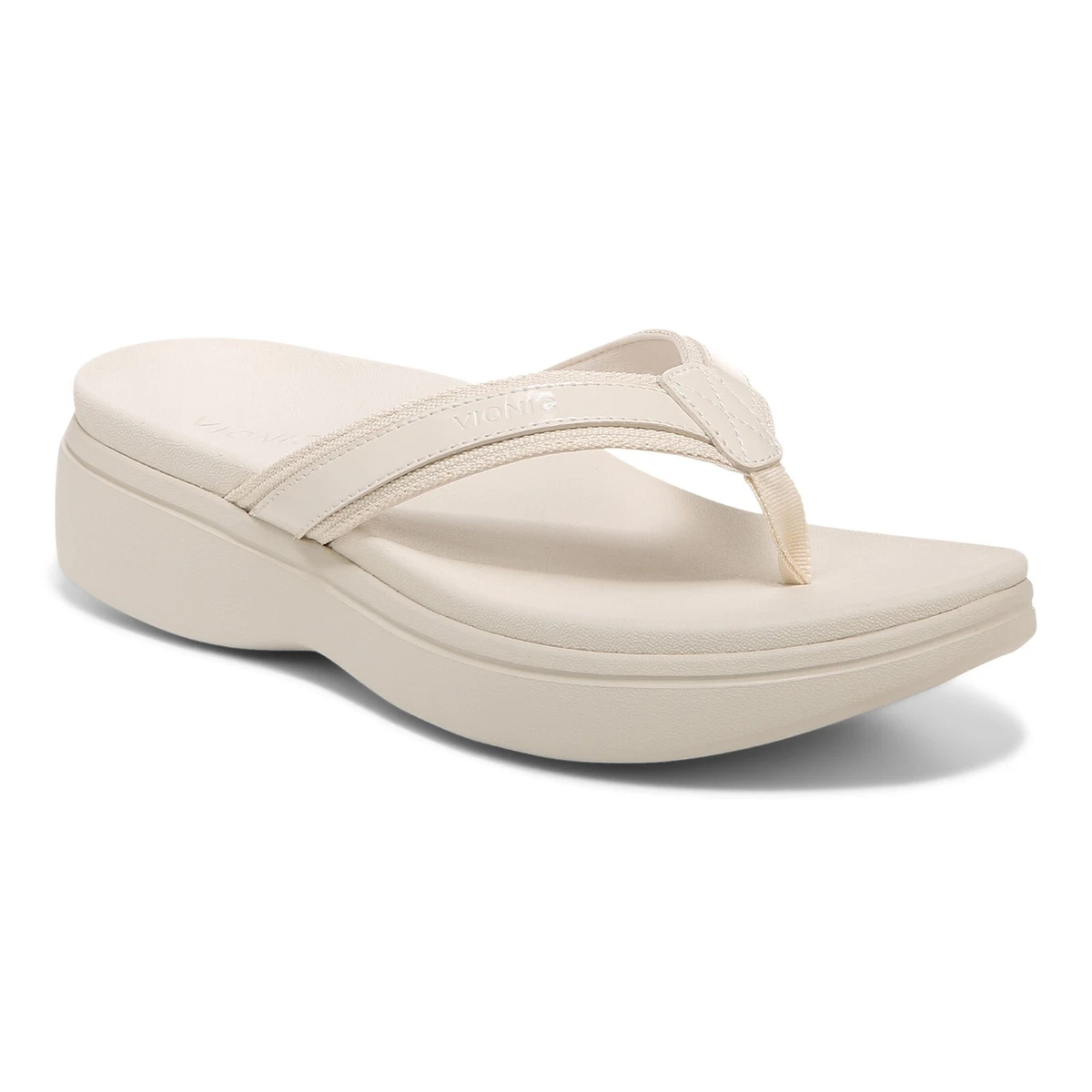 Vionic High Tide Ii Women s Platform Orthotic Sandal Cream 11