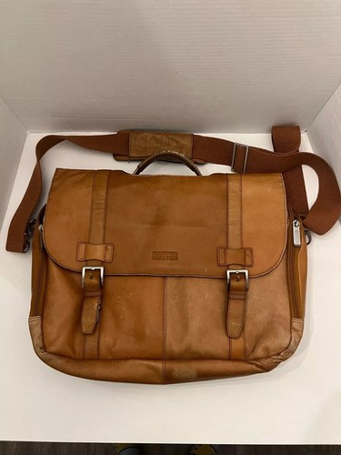 Sac Messager En Cuir Kenneth Cole – Pour Ordinateur Et Organisation