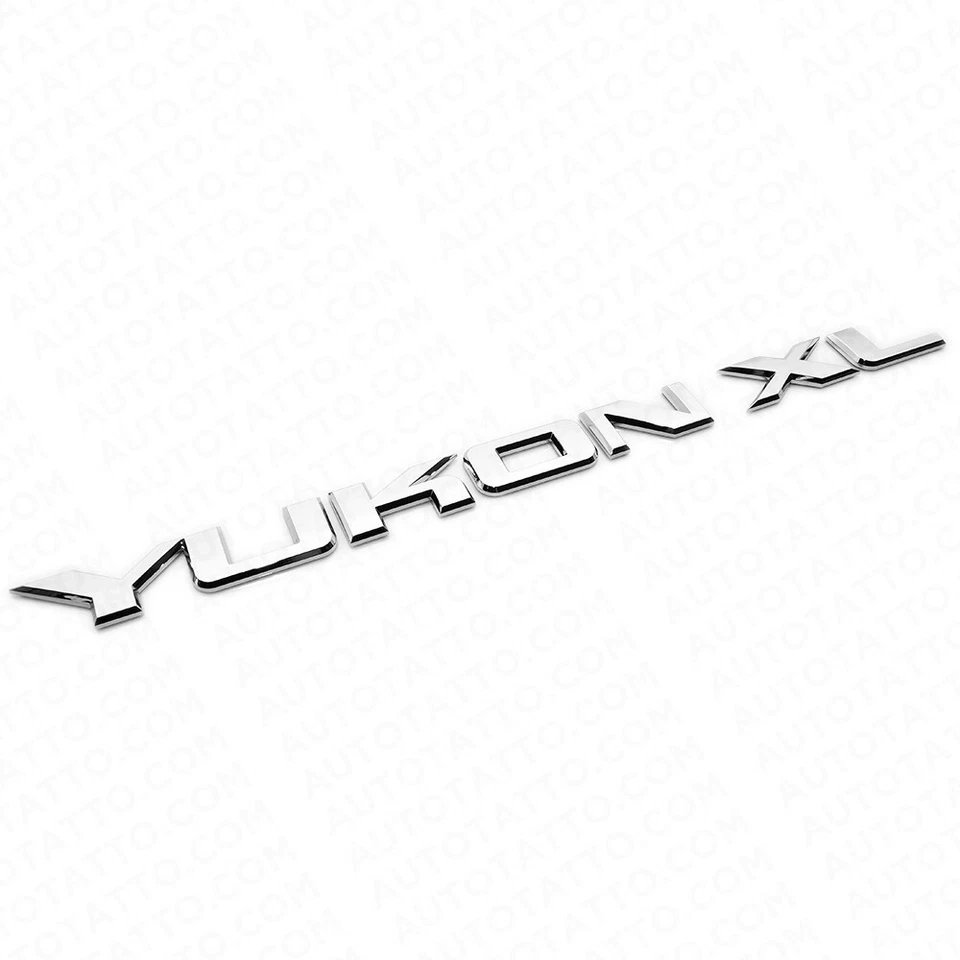 GMC YUKON XL Liftgate / Door Letter Nameplate Emblem SUV HD Badge Sport Chrome - Image 2 of 4