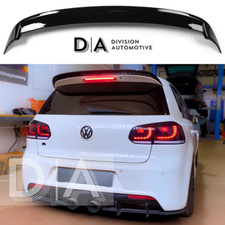 For VW Golf MK6 GTD GTI R20 R Gloss Black Rear Boot Roof Spoiler Wing 2008-2013