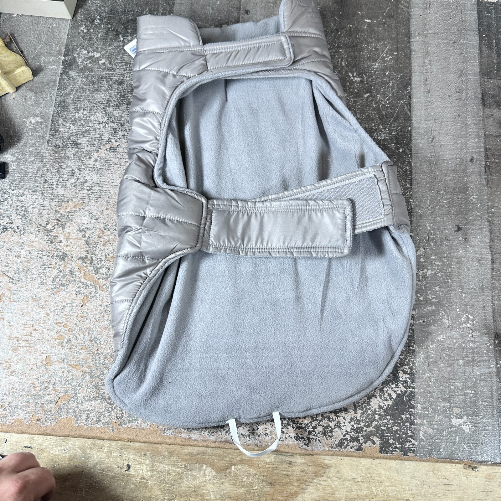 Top-Paw Dog Puffer Jacket Size Large Grey New w/tags