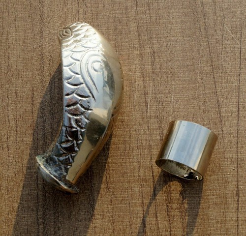 Brass Antique Snake Style Head Handle Topper Walking Stick Handmade Vintage Gift - Picture 6 of 6