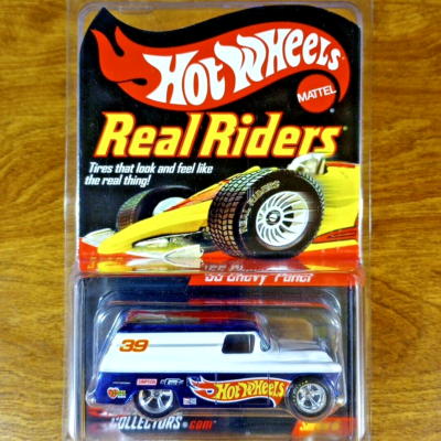 「2007 RLC REAL RIDERS '55 CHEVY PANEL Hot Wheels RLC Real Riders '55 Chevy Panel 9803/11000 Blue White