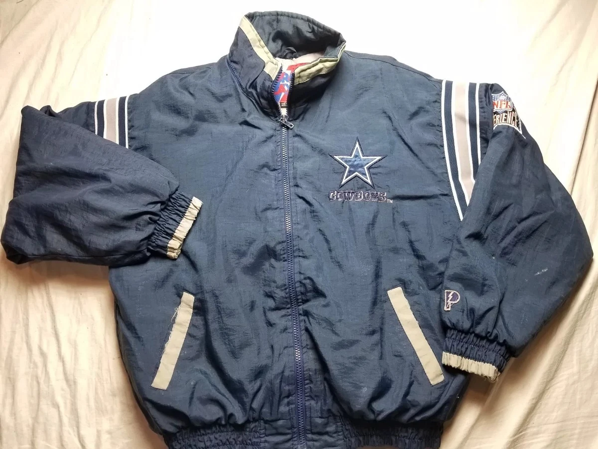 Dallas Cowboys NFL Vintage 90's Leather Mens Bomber Jacket by