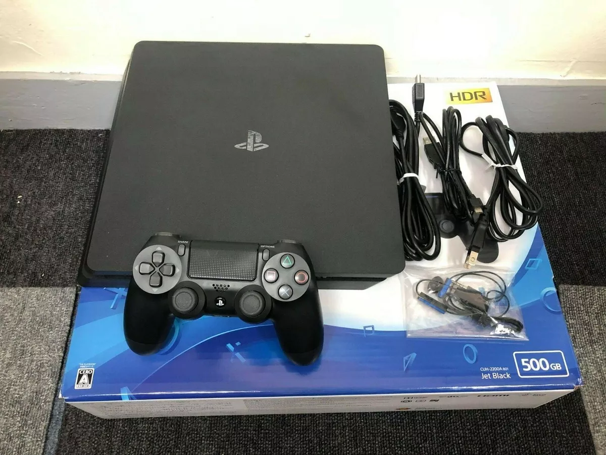 Sony Playstation 4 PS4 Console 500B CUH-2000AB01 Jet Black Slim Console  No.16