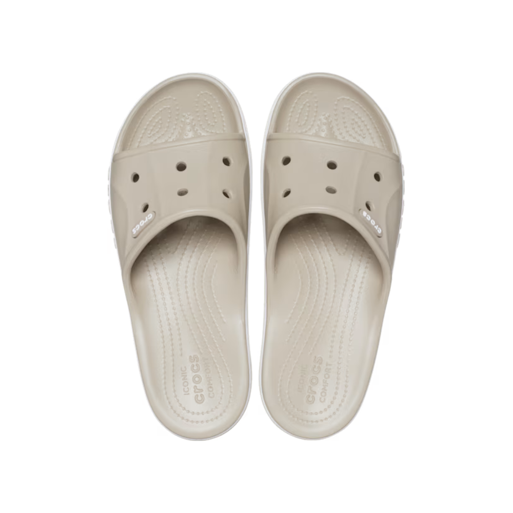 NEW CROCS BAYABAND SLIDE 205392 205392-2V3 Cobblestone BEIGE