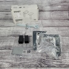 SET di 2 - Ikea ENHET Gambe/Piedi Regolabili per Base/Armadi Nero NUOVO