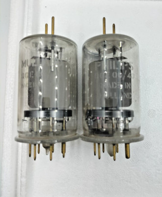 Radio Valve Tube Amplifier TV x2 QQE06/40 Mullard & Philips Holland x2 - AF