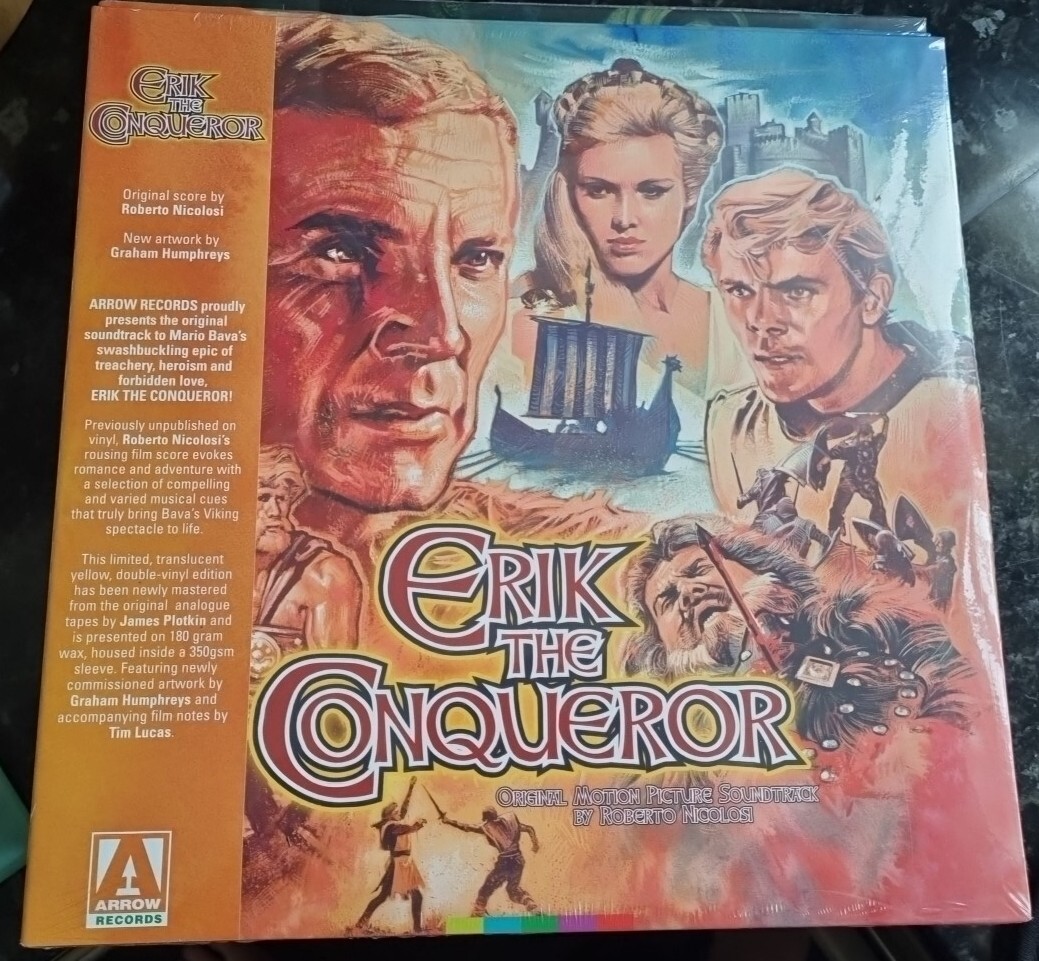 Roberto Nicolosi Erik the Conqueror (Vinyl) Ltd.  12"" Album Yellow Vinyl - New
