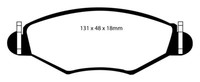 EBC BremsbeläGe Greenstuff Vorne+Hinten FüR Peugeot 206 (2A/C)