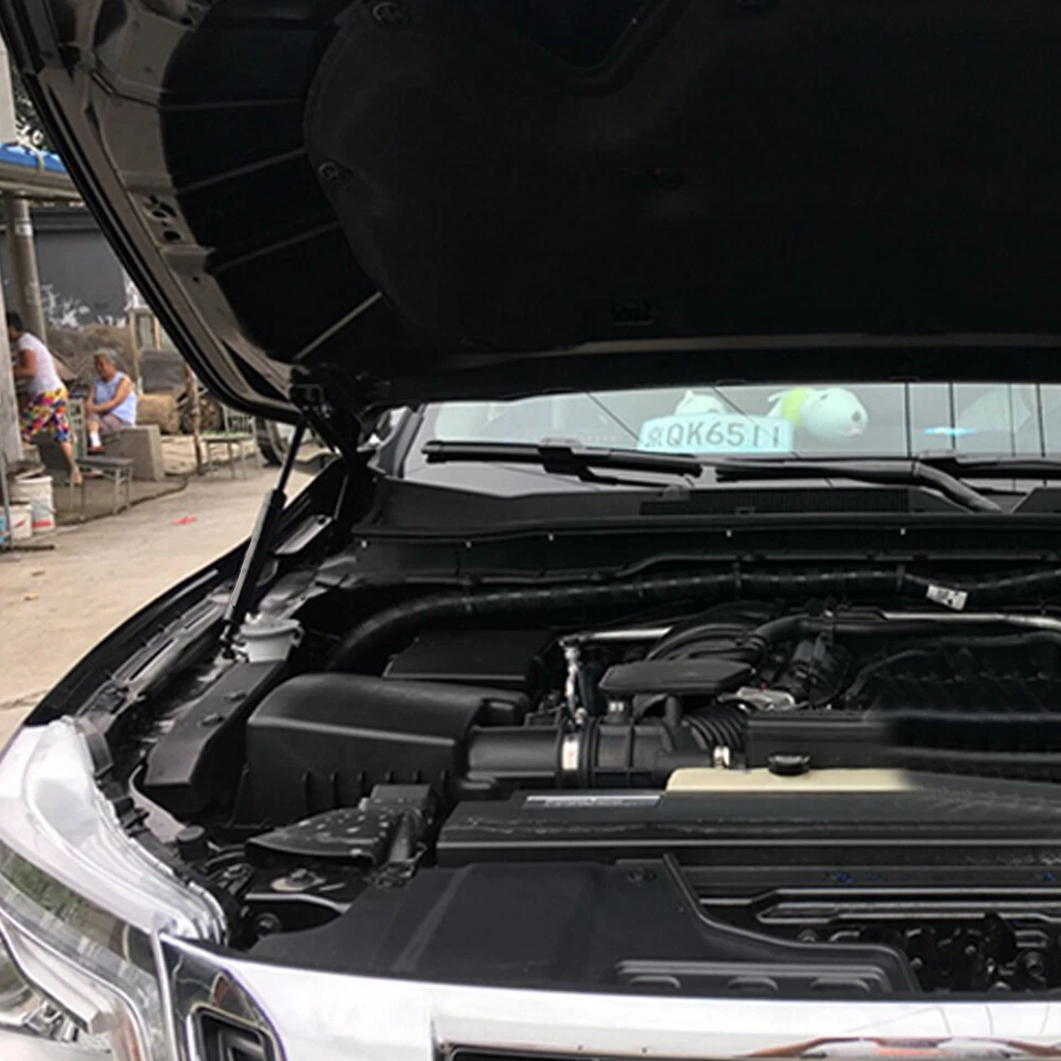 Front Hood Bonnet Strong Arm Rod Gas Struts For Nissan Navara Np300 Pickup 2pc Foto 2 de 4