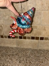 Old World Christmas Hermit Crab Glass Ornament 4"  W37