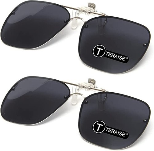 Gafas de sol con clip TERAISE abatibles HD polarizadas unisex para conducción al aire libre/conducción UV400 - Imagen 35 de 41