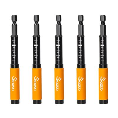 Swozzto 5PCS 1/4'' Hex Shank Magnetic Drive GuideLength3.15''Drill Bit Tip Hold...